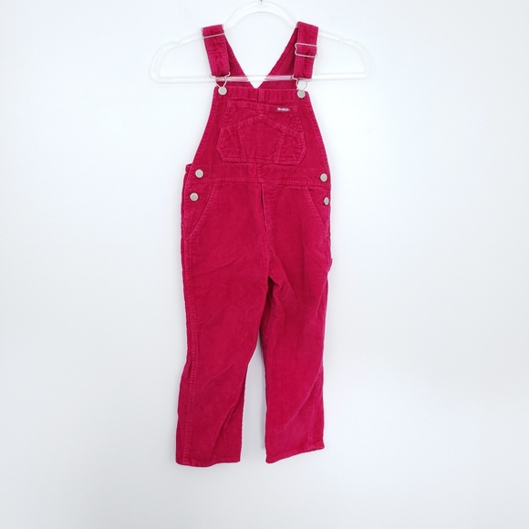 dark pink overalls
